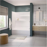 Gallery 2 Piece AcrylX Right Hand Tub and Shower Less Cap - 60" x 30", White