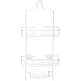 2 Tier Shower Caddy - with Soap Dish, Silver