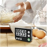 Large Display Countdown / Up Timer with Blinking Alarm - Black
