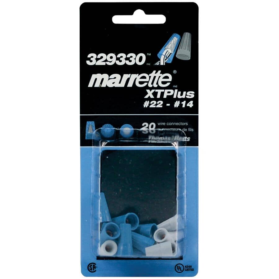 20 Pack Blue+Grey Twist Connectors