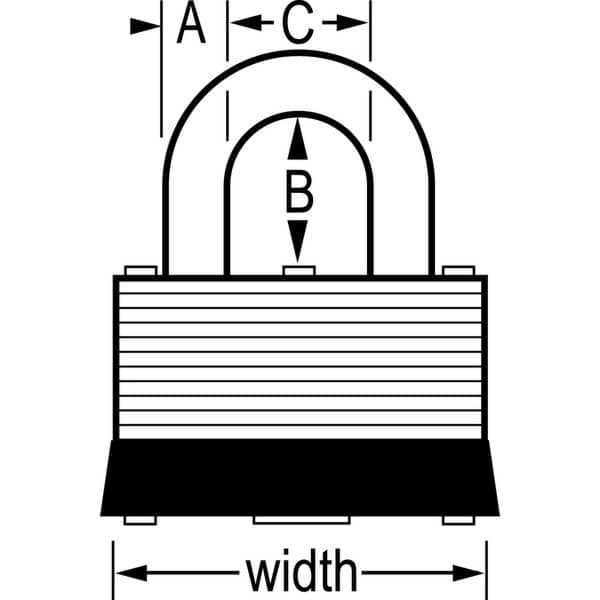 1-1/8" Warded Padlock