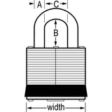 1-3/4" Maximum Security Laminated Padlock