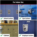 1-7/8" Black Combination Padlock