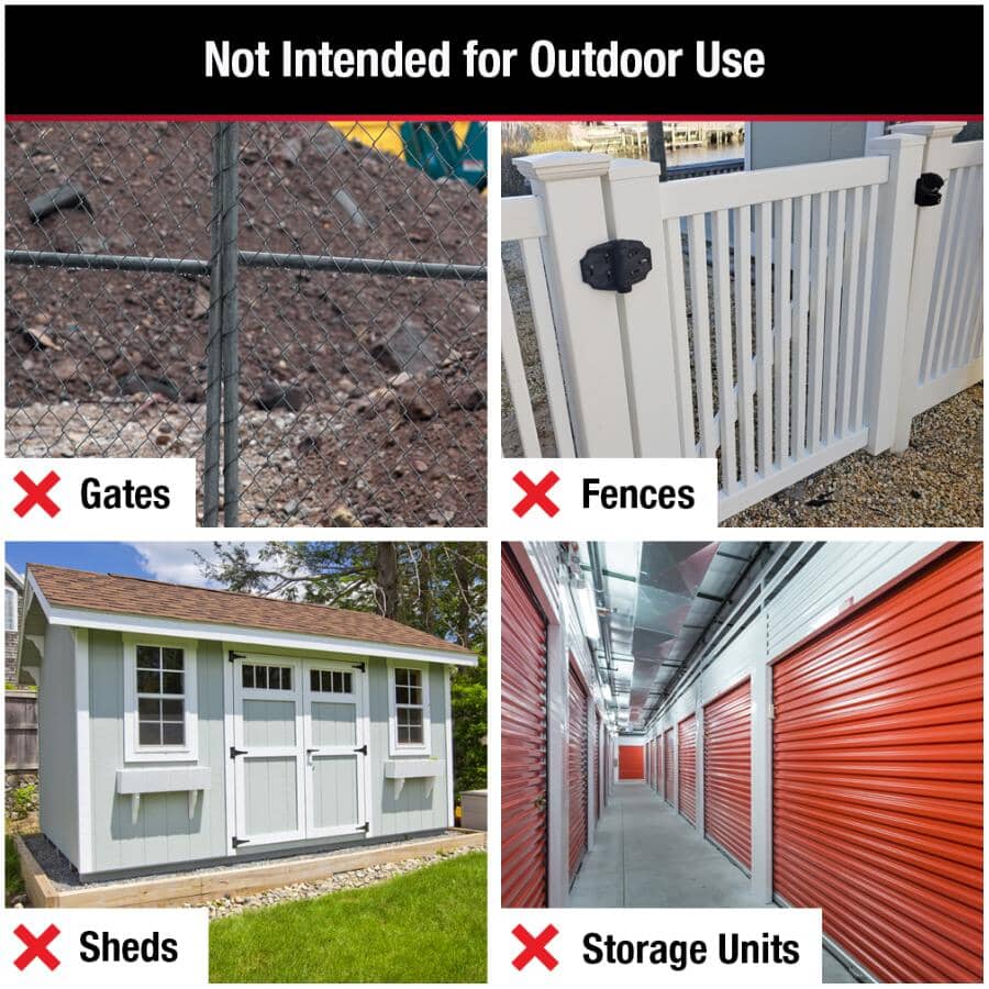 1-7/8" Black Combination Padlock