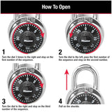 1-7/8" Black Combination Padlock