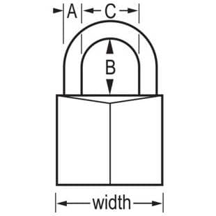 1-9/16" Brass Padlock