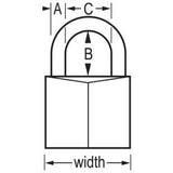 1-9/16" Brass Padlock