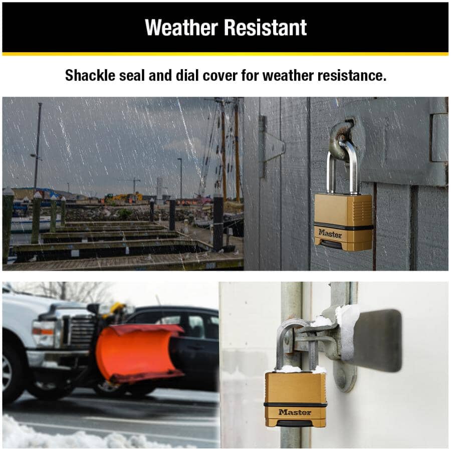 2" Resettable Combination Padlock, with 1-1/2" Shackle