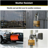 2" Resettable Combination Padlock, with 1-1/2" Shackle