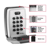 Push Button Wall Mount Lock Box - Set Your Own Combination