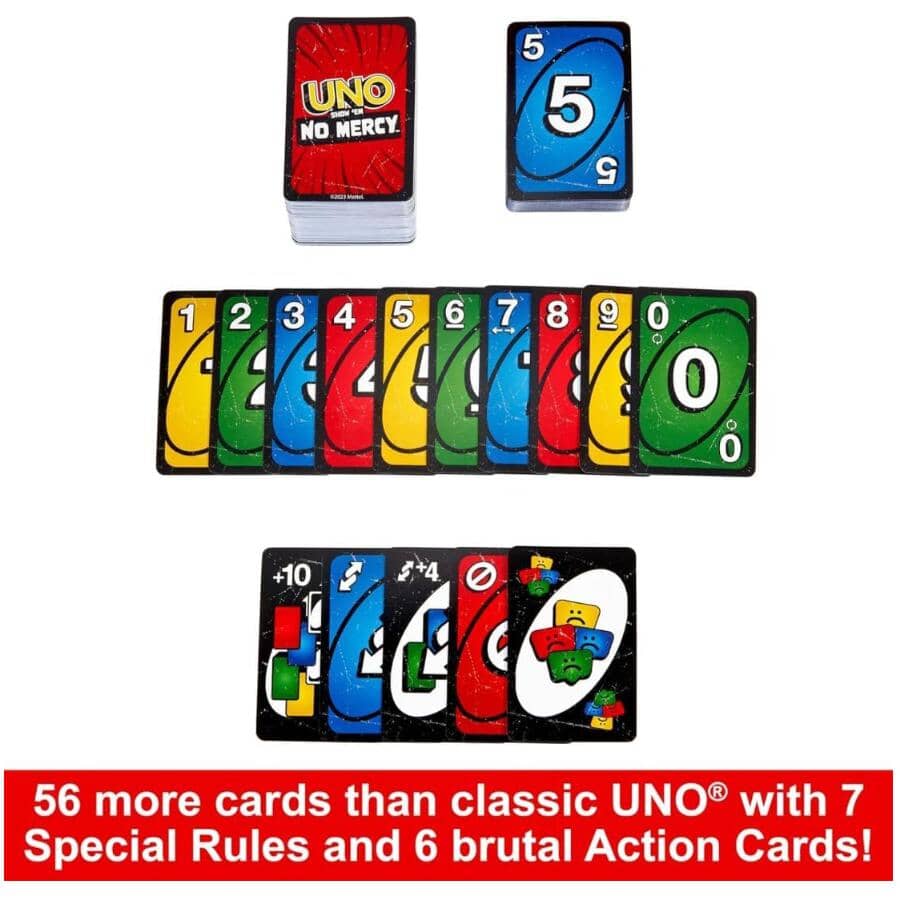 Uno No Mercy Card Game