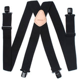 Non-Elastic Black Work Apron Suspenders
