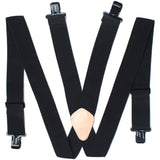 Non-Elastic Black Work Apron Suspenders