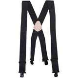Non-Elastic Black Work Apron Suspenders