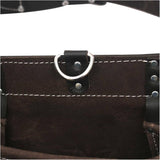 Professional Top Grain Leather Carpenters Waist Apron - 11 Pockets