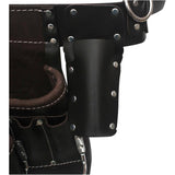 Professional Top Grain Leather Carpenters Waist Apron - 11 Pockets