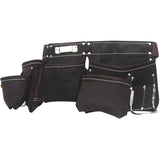 Split Leather Carpenters Waist Apron - 11 Pockets