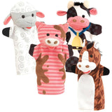 Farm Friends Hand Puppets - 4 Pack