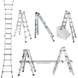 17' 5-in-1 Aluminum Multi-Position Ladder