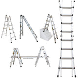 17' 5-in-1 Aluminum Multi-Position Ladder