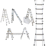 17' 5-in-1 Aluminum Multi-Position Ladder