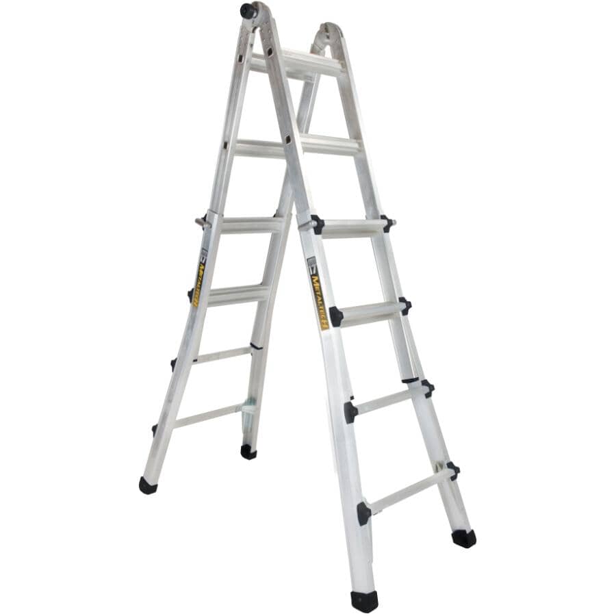 17' 5-in-1 Aluminum Multi-Position Ladder