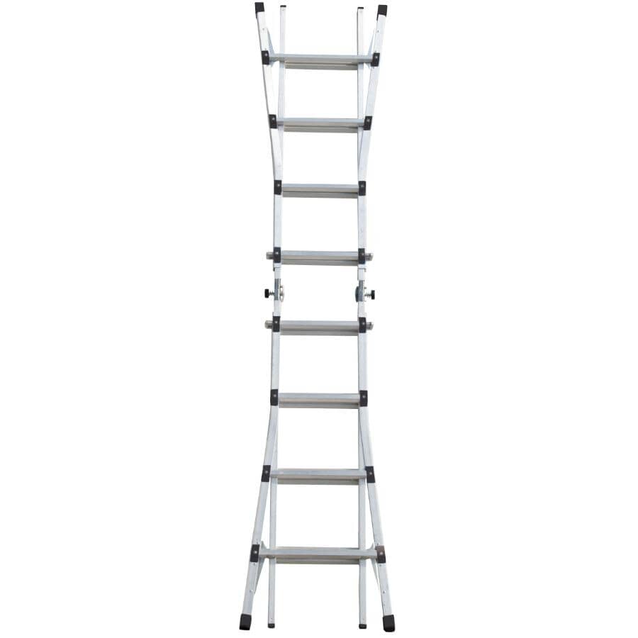 17' 5-in-1 Aluminum Multi-Position Ladder