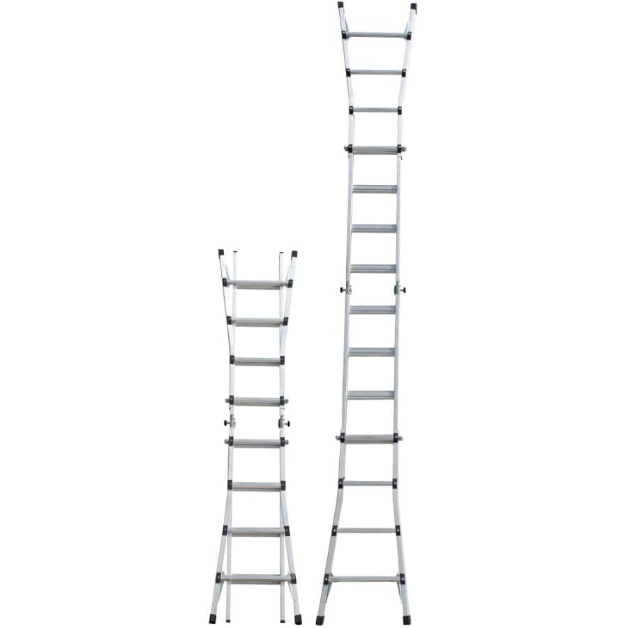 17' 5-in-1 Aluminum Multi-Position Ladder