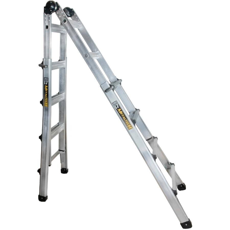 17' 5-in-1 Aluminum Multi-Position Ladder