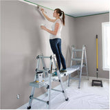 17' 5-in-1 Aluminum Multi-Position Ladder