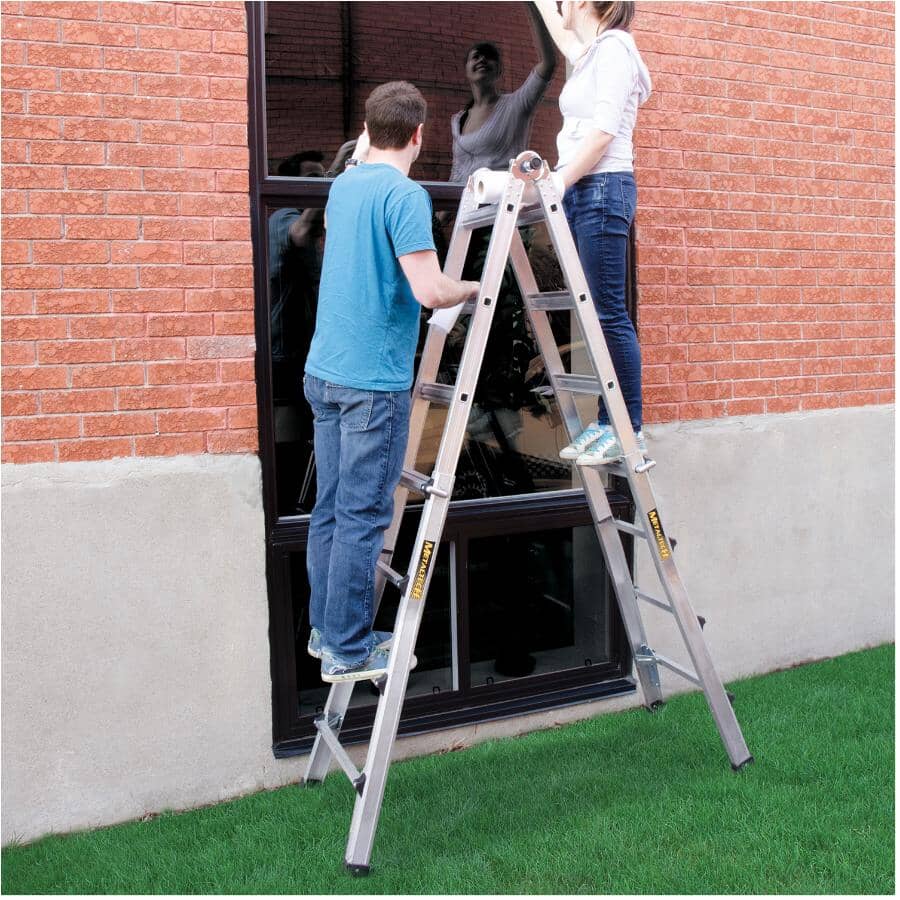 17' 5-in-1 Aluminum Multi-Position Ladder
