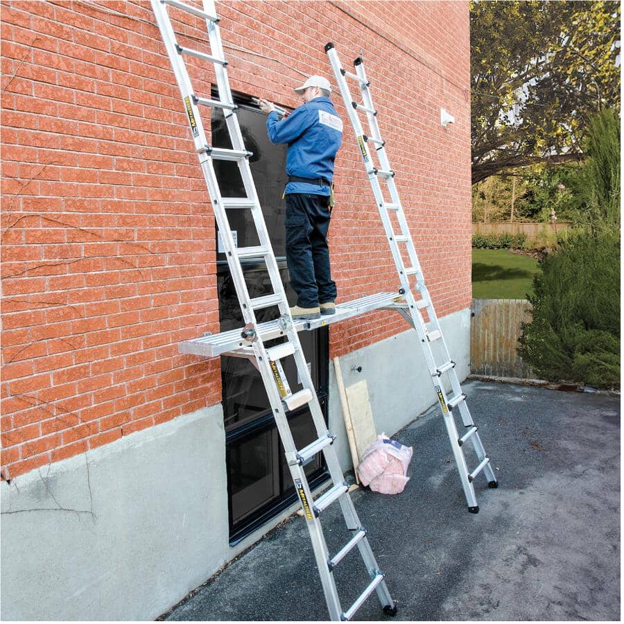 17' 5-in-1 Aluminum Multi-Position Ladder