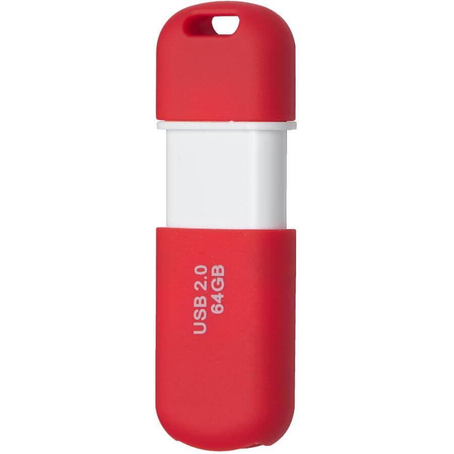 Red 64GB USB Flash Drive