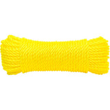 1/4" x 100' Yellow Polypropylene Twisted Rope