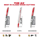 12" 5 TPI Sawzall The Ax Reciprocating Saw Blades - 5 Pack