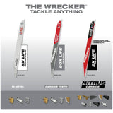 12" 7/11 Tooth Multi-Material Sawzall The Wrecker Reciprocating Saw Blades - 5 Pack