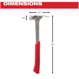 17 oz Straight Claw Milled Face Framing Hammer