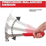 17 oz Straight Claw Milled Face Framing Hammer
