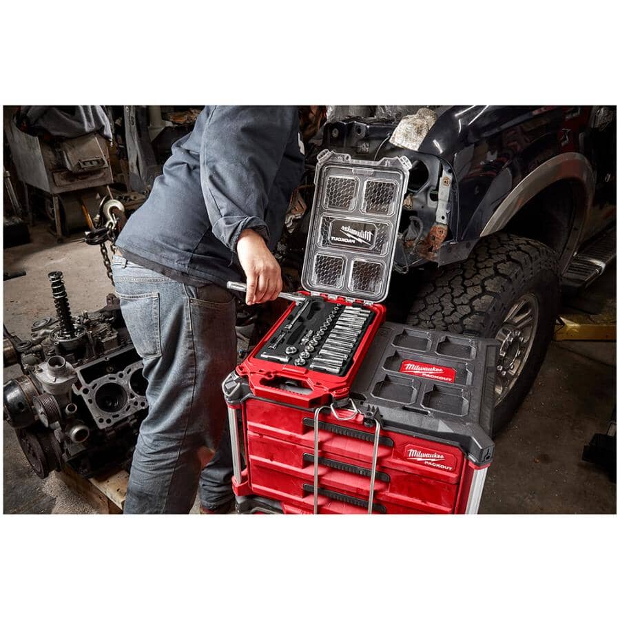 3/8" Drive Metric Ratchet & Socket Set - 32 Piece, with Case