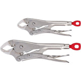 7" & 10" Curved Jaw Locking Pliers - with Maxbite, 2 Piece Set