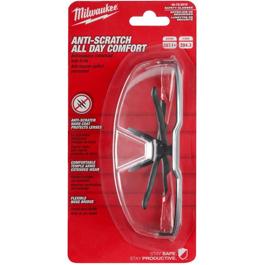 Anti-Scratch Safety Glasses - Clear