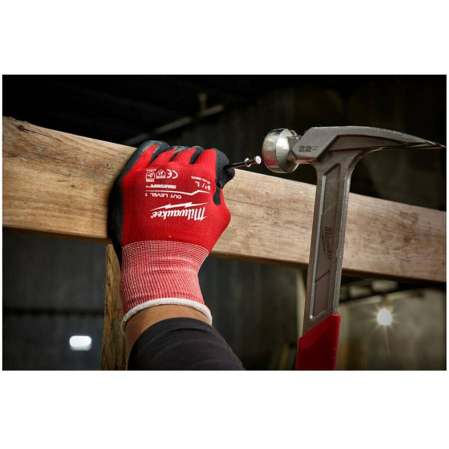 Cut Level 1 Nitrile Dipped Gloves - Extra Large