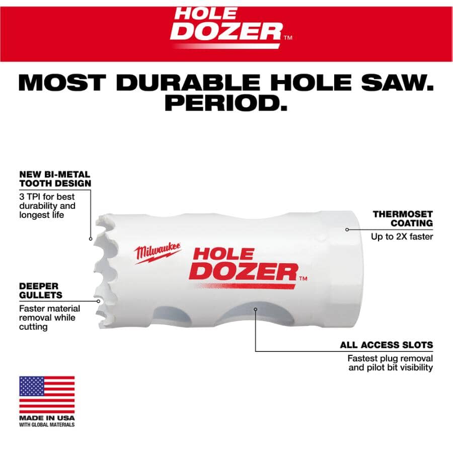 Hole Dozer 1" Bi-Metal Hole Saw