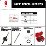 Hole Dozer General Purpose Hole Saw Set - 9 Piece