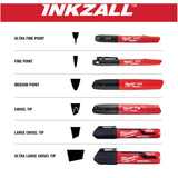 Inkzall Fine Point Coloured Markers - 4 Pack