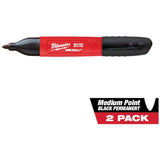 Inkzall Medium Point Black Marker - 2 Pack