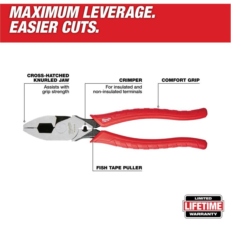 Linesman Pliers - with Crimper, 9"