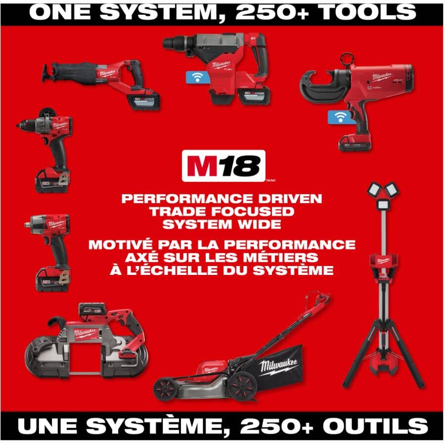 M18 18V Lithium-Ion Cordless Combo Tool Kit - Circular Saw, Cut-off Grinder, Hammer Drill Driver, Impact Driver , Sawzall & Work Light