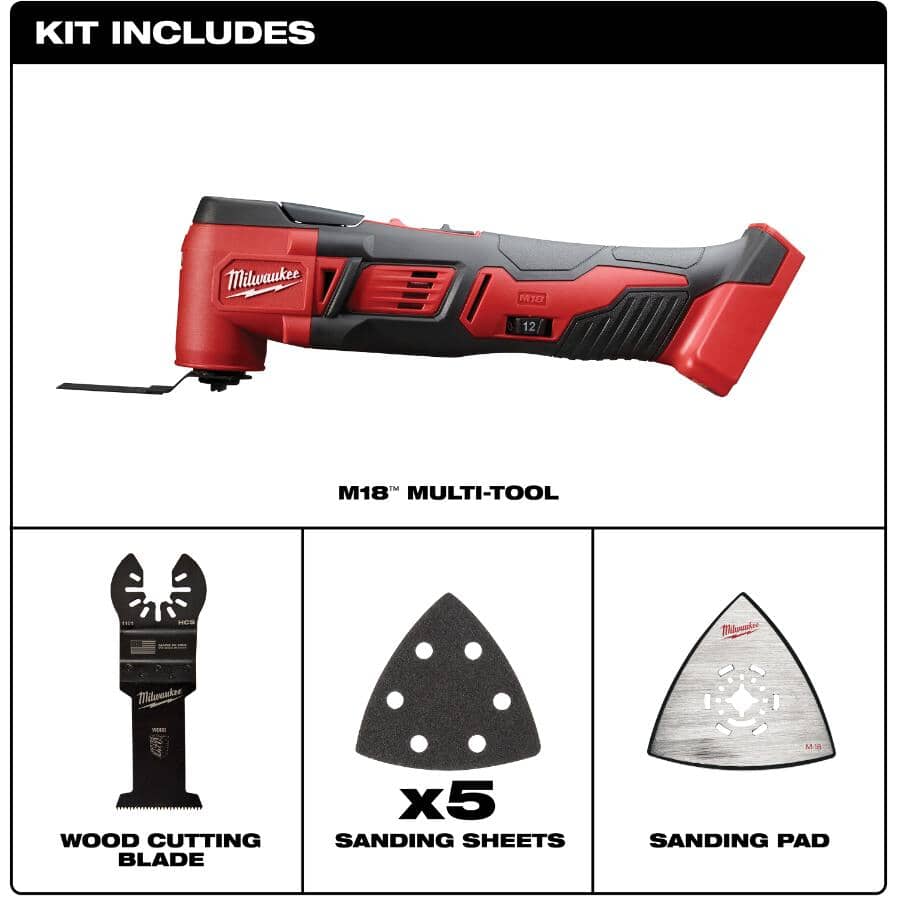 M18 Oscillating Tool - Cordless, 18V, Tool Only