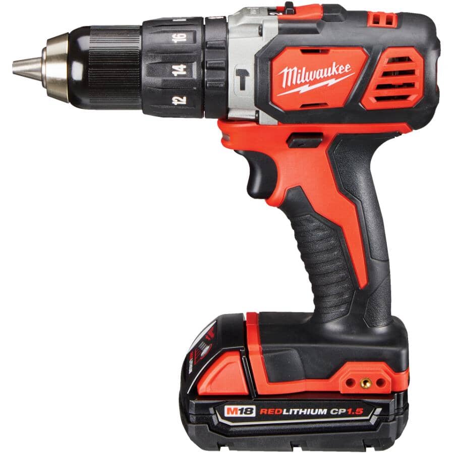 M18 Redlithium 18V Cordless Compact Hammer Drill & Impact Driver Combo Kit - with 2 Batteries, Charger & Tool Bag